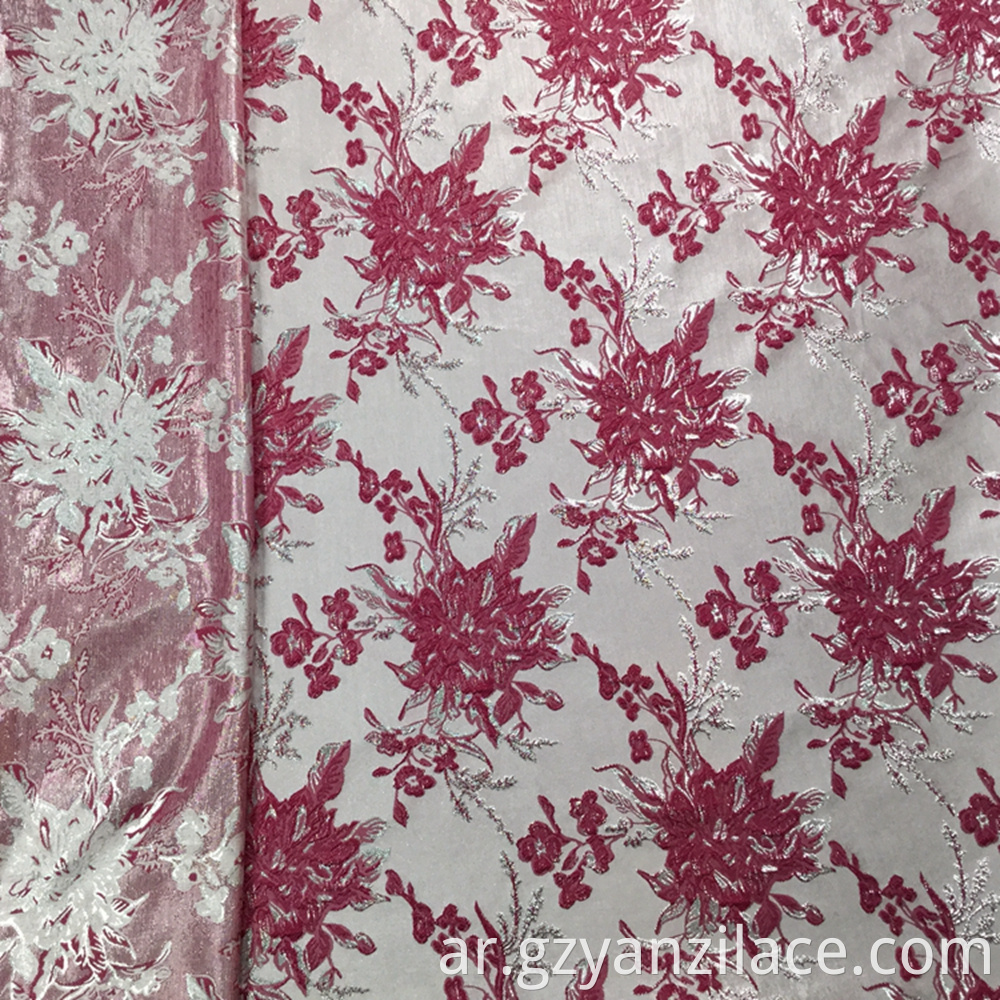 Pink Poly Jacquard